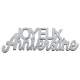 Confettis de table Joyeux anniversaire argent x 10 ... : illustration