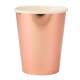 8 gobelets rose gold mtalis 255ml  : illustration