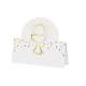 Marque-places Calice Communion Blanc/Or x 6 Pices  : illustration