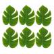 6 feuilles tropicales vertes 12 x 15 cm Déco mariage : illustration