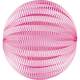 Lampion accordon boule papier rose 20 cm : illustration