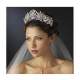 Serre-tte Mariage Diademe Argent Cristal Clair : illustration