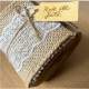 Ruban en toile de jute naturelle et dentelle 8 cm ... : illustration