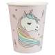 10 gobelets jetable licorne 27 cl  : illustration