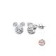 Boucles d'oreilles Minnie en argent 925me cristal ... : illustration