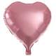 Ballon Mylar Aluminium Coeur 45cm Rose Nacr : illustration