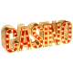 Centre de Table Lettres Casino lumineuses 30 cm : illustration