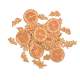 100 Confettis de table Terracotta Jolis Brins Or : illustration