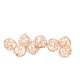 12 boules mtallique rose gold - Diamtre 2,5 cm : illustration