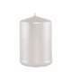 6 Bougies cylindriques blanc nacr 12 x 6 cm : illustration