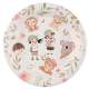 10 Assiettes jetables explorateurs safari 22,5 cm : illustration