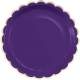 Assiettes Festonnes Violet et Or x 8 pices : illustration