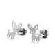 Bijoux Boucles D'oreille Chihuahua Ton Argent : illustration