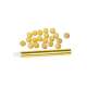 Sarbacane dore 18 cm + 20 boules jaune d'or : illustration