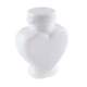 6 flacons coeur bulles de savon blanc : illustration