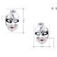 Boucles clou doreille Masque de Pierrot : illustration