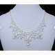 Parure Mariage Bijoux Ton Argent Cristal Clair : illustration
