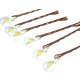 Epingle pince cheveux mariage arums blanc lot de 6 : illustration