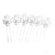 6 Epingles Cheveux Mariage Papillon Argent  : illustration