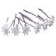 pingles pics  cheveux mariage flocon de cristal ... : illustration