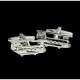 Boutons de manchette Hlicoptre - Mtal rhodi ton ... : illustration