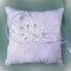 Coussin alliances Mariage ( Papillon ) Ivoire ou Blanc : illustration