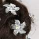 Pics Epingles  Cheveux de mariage Argent 