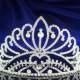 Diademe Mariage Argent Rhodie Diademe Miss Cristal : illustration