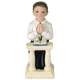 Figurine sujet de communion garon agenouill : illustration