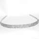 Serre-tte Mariage Diadme Argent 3 Rangs  : illustration