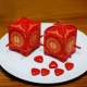 Boîtes à dragées chine rouge et or deco table mariage : illustration