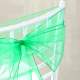 Noeud de Chaise Mariage Organza Vert x 10 : illustration