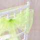 Noeud de Chaise Mariage Organza Vert Pomme x 10 : illustration