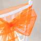 Noeud de Chaise Mariage Organza Orange x 10 : illustration