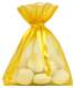 Sachet Contenant  Drages Organdi Jaune (lot de 10) : illustration