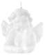 Bougie Mariage Ange Blanc Dcoration Baptme / Nol : illustration