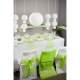 Housses de Chaise Blanche et Noeud Vert Anis (Lot ... : illustration