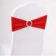 10 Noeuds ceinture de chaise mariage en lycra rouge : illustration