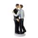 Figurine gateau mariage couple gay hommes 15 cm : illustration