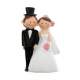 Figurine mariage Mr et Mrs sujet mariage : illustration
