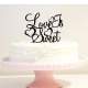 Lettres silhouette pour gâteau de mariage 