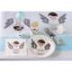 Assiette jetable baptme ange (lot de 10) : illustration