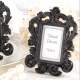 Cadre photo baroque noir mariage marque place porte ... : illustration