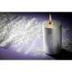 Bougie argent cylindrique : illustration