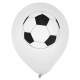 Ballon gonflable blanc imprimé ballon Football (lot ... : illustration