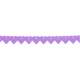 Guirlande coeurs lilas de 3 m en papier ignifug  : illustration