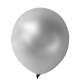 10 ballons argent mtalliss diamtre 25 cm : illustration