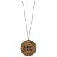 Marque-places en carton 100% nature + cordon : illustration