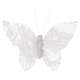 4 papillons en dentelle blanche sur pince : illustration