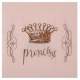 Serviettes de table Princesse rose pastel : illustration